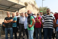 صور لشباب مدينة يافا في موقف تاريخي خلال دفاعهم عن المسجد الأقصى المبارك 